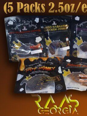 Variety Pack Supreme Beef Jerky- 2.5 oz/each